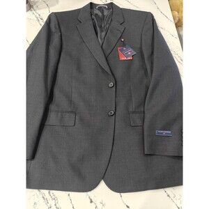 Saddlebred NEW Navy Blazer 46R Mens Wool Blend Motion Stretch Wrinkle Resistant
